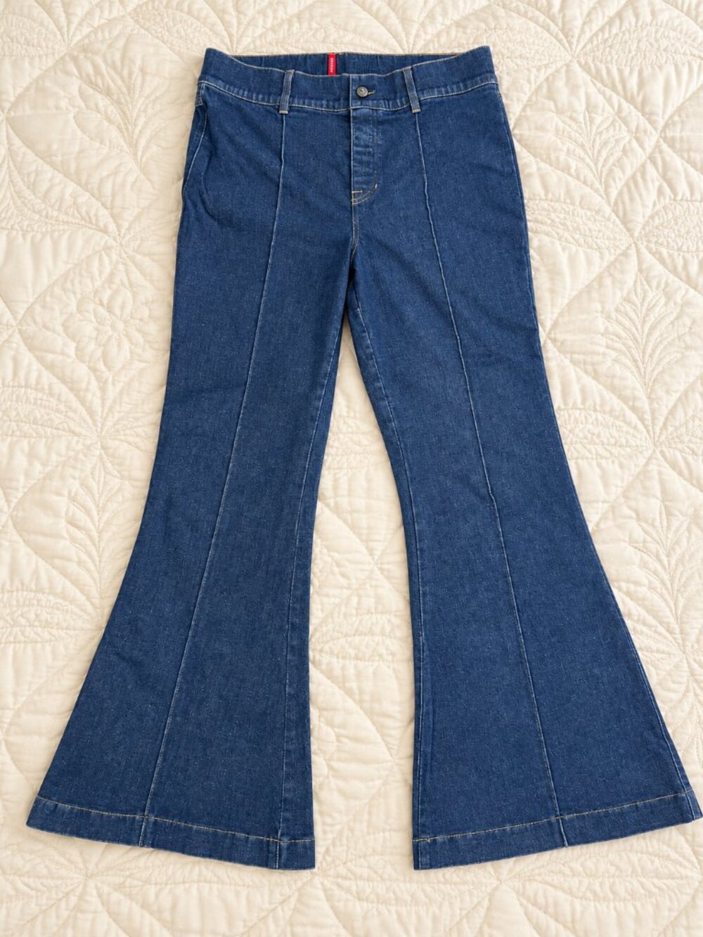 SPANXshape EveryWear Flare Jeans Size 1X Dark Indigo High Rise